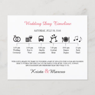 Icon Wedding Timeline Program