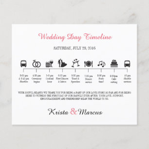 Icon Wedding Timeline Program