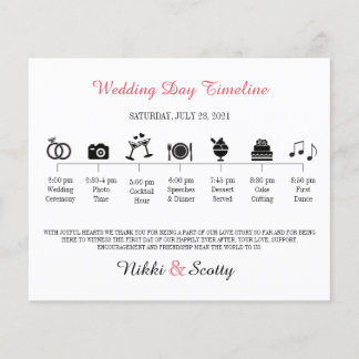Icon Wedding Timeline Program