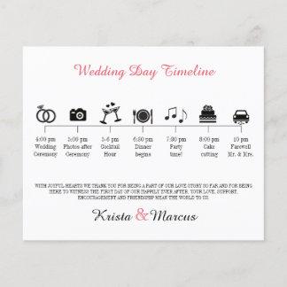 Icon Wedding Timeline Program