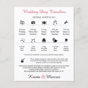 Icon Wedding Timeline Program