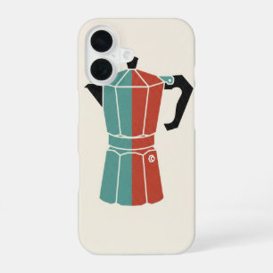 Icône de Cafetière Moka Vintage iPhone 16 Case