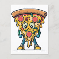 icône souriante pizza mignonne 