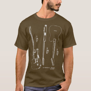 Iconic 1951 Vintage Guitar Patent Music Player His T-Shirt