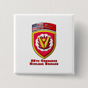 Iconic 59th Ordnance Nuclear Brigade 15 Cm Square Badge