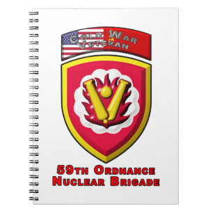 Iconic 59th Ordnance Nuclear Brigade Notebook