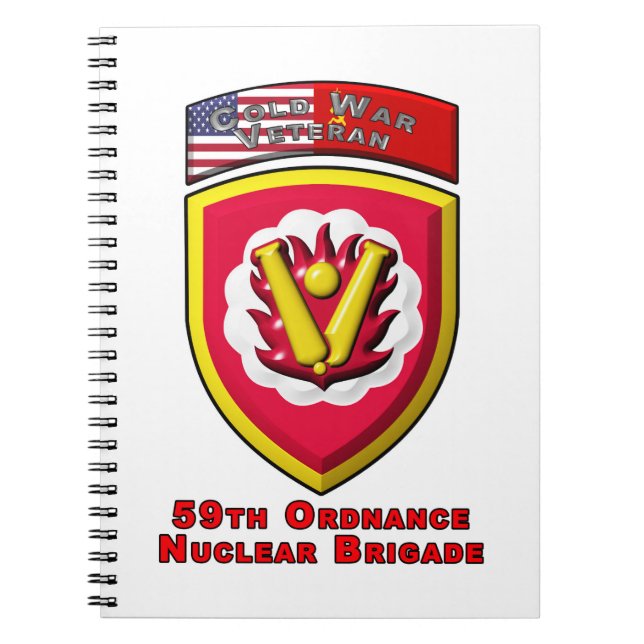 Iconic 59th Ordnance Nuclear Brigade Notebook (Front)