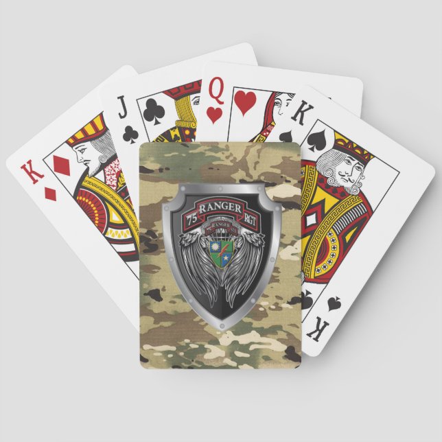 Iconic 75th Ranger Regiment Playing Cards (Back)