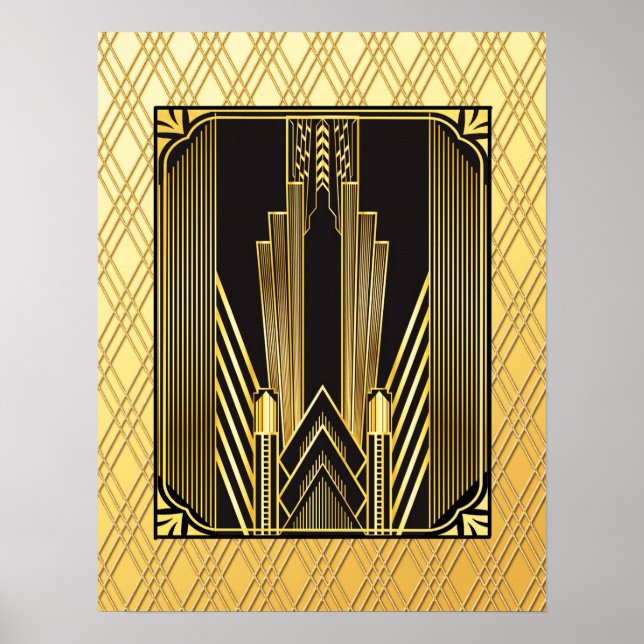 Iconic Art Deco Poster (Front)