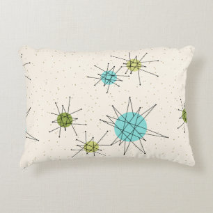 Iconic Atomic Starbursts Accent Pillow