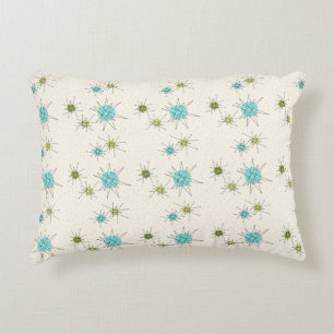 Iconic Atomic Starbursts Accent Pillow