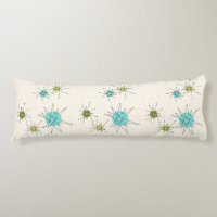 Iconic Atomic Starbursts Body Pillow