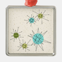 Iconic Atomic Starbursts Christmas Ornament