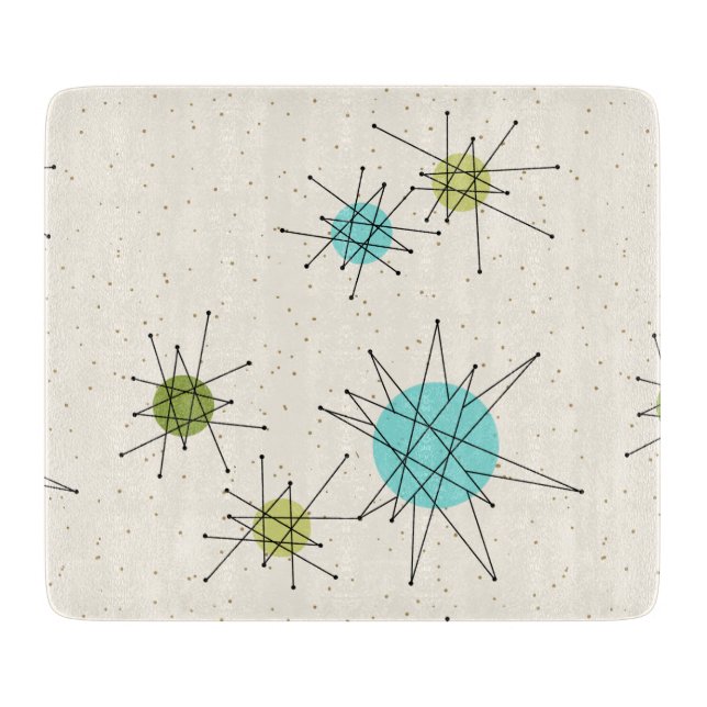 Iconic Atomic Starbursts Cutting Board (Front)