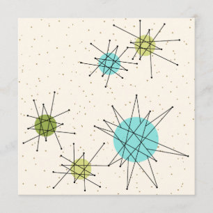Iconic Atomic Starbursts Invitation