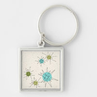 Iconic Atomic Starbursts Premium Keychain