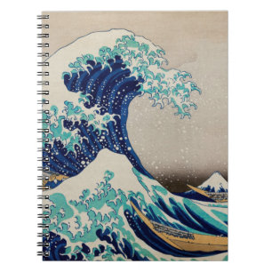Iconic Blue Great Wave Japanese Art Notebook