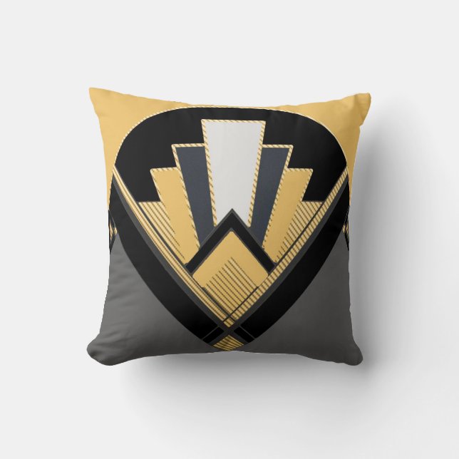 Iconic Fan Art Deco Pillow/ Cushion (Front)