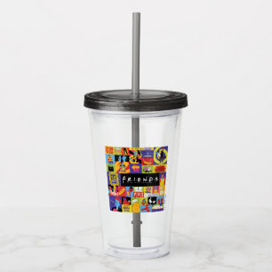Iconic FRIENDS™ Pattern Acrylic Tumbler