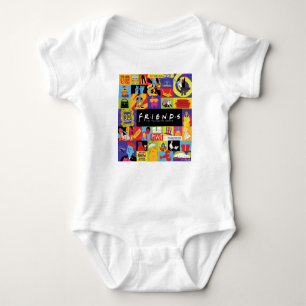 Iconic FRIENDS™ Pattern Baby Bodysuit