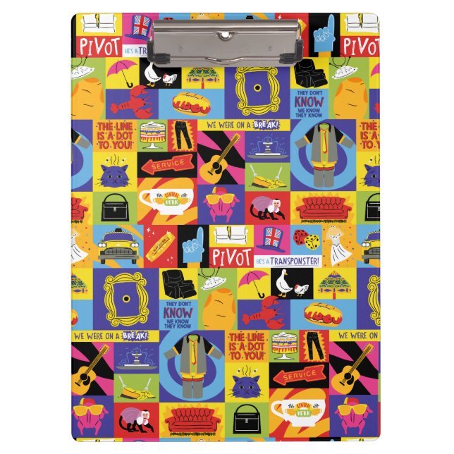 Iconic FRIENDS™ Pattern Clipboard (Front)