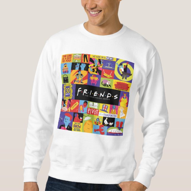 Iconic FRIENDS™ Pattern Sweatshirt (Front)