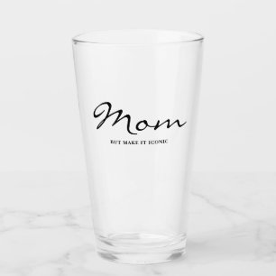 Iconic Fun Witty Cool Mum Clear Glass