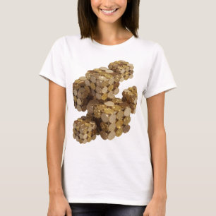 Iconic Gold ABSTRACT ART Artistic Motif T-Shirt