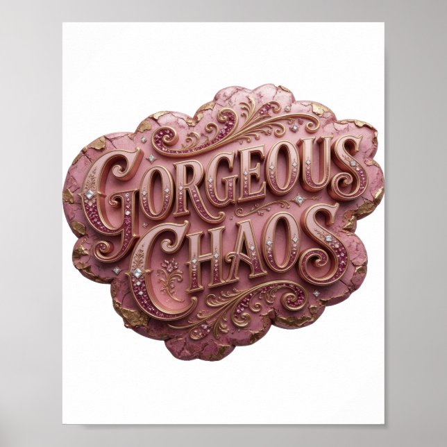 Iconic Gold GORGEOUS CHAOS v2 Poster (Front)