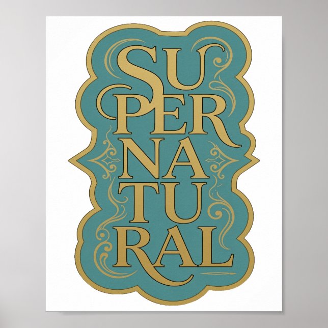 Iconic Gold SUPER NATURAL Print (Front)