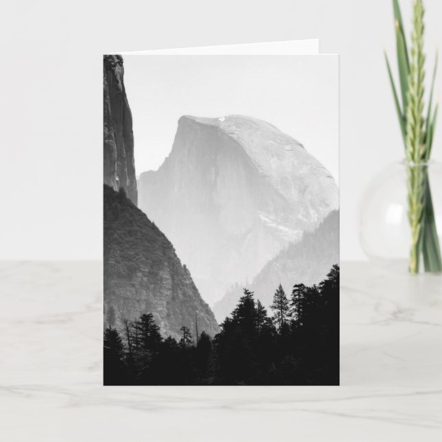 Iconic Half Dome Rock Face | Yosemite Valley Card (Front)