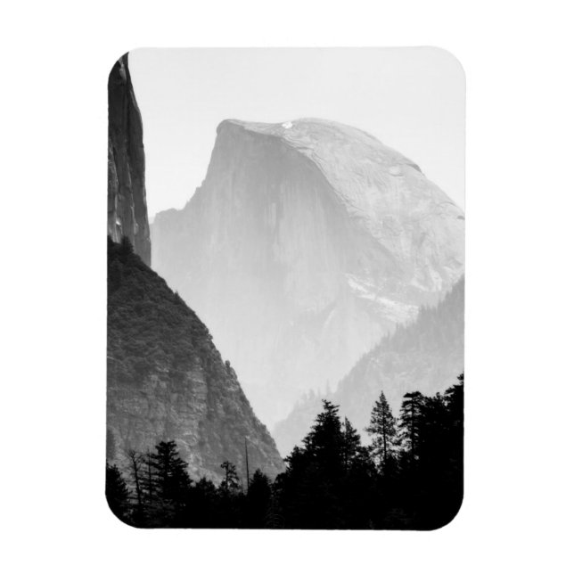 Iconic Half Dome Rock Face | Yosemite Valley Magnet (Vertical)