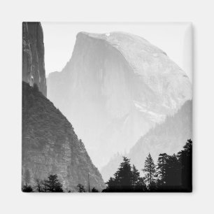Iconic Half Dome Rock Face   Yosemite Valley Magnet
