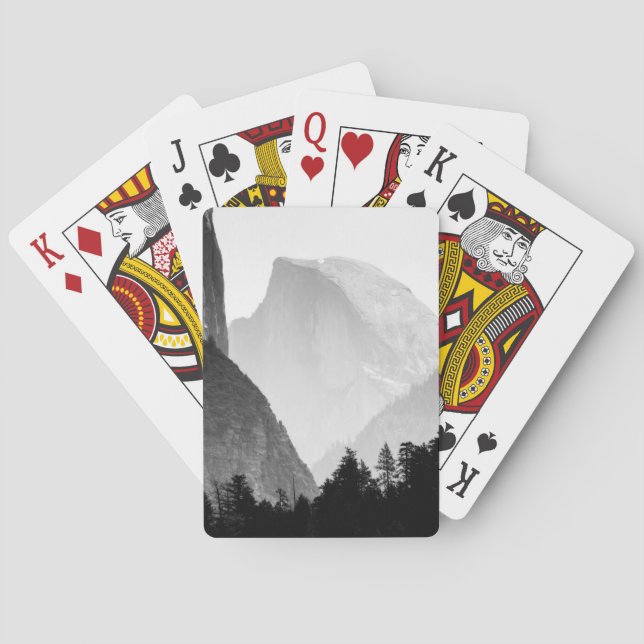 Iconic Half Dome Rock Face | Yosemite Valley Playing Cards (Back)