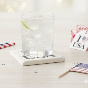 Iconic "I ❤️ USA" Stone Coaster