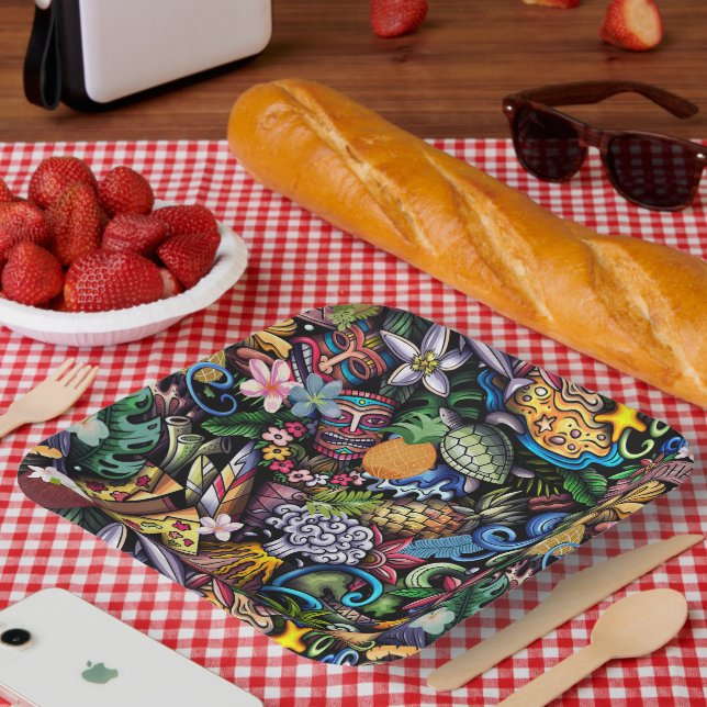 Iconic Images of Hawaii Paper Plates (Picnic)