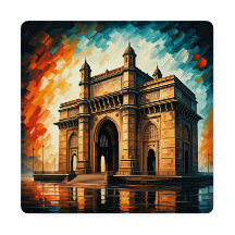 Iconic India Vibrant Coaster Set Acryalic
