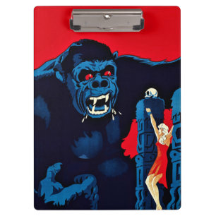 Iconic King Kong Giant Ape Monster Movie Print Clipboard