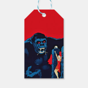 Iconic King Kong Giant Ape Monster Movie Print Gift Tags