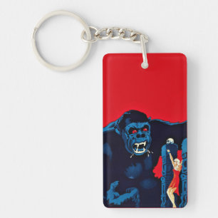 Iconic King Kong Giant Ape Monster Movie Print Key Ring