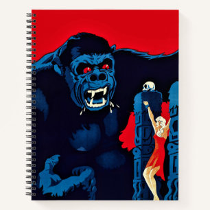 Iconic King Kong Giant Ape Monster Movie Print Notebook