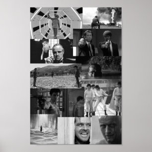 Iconic Movie Scene Collage Poster