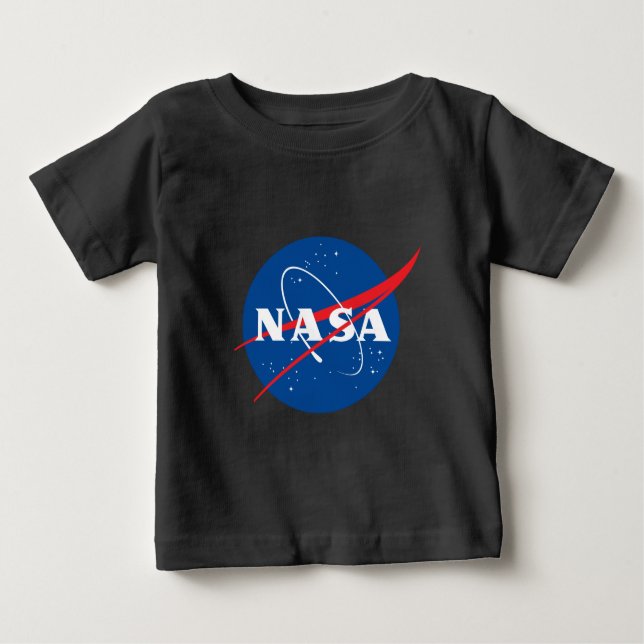 Iconic NASA Baby Eclipse Black T-Shirt (Front)