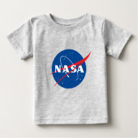 Iconic NASA Baby Mercury Grey T-Shirt