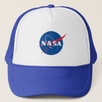 Iconic NASA Baseball Hat (White/Neptune Blue)