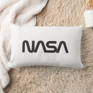 Iconic NASA Circa Rocket White Grade A Cotton Lumbar Cushion