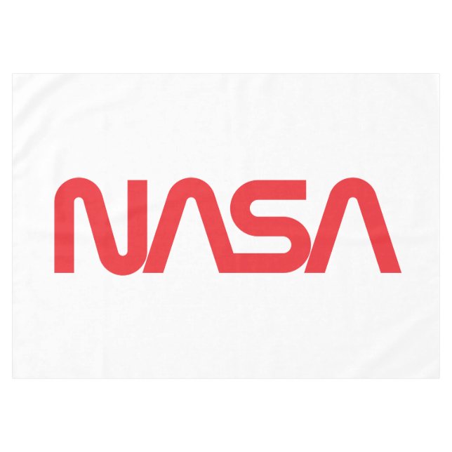 Iconic NASA Circa Tablecloth (Rocket White) (Front (Horizontal))
