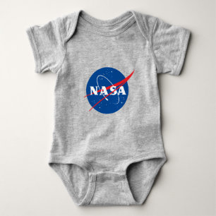 Iconic NASA Cotton Baby Bodysuit (Moon Grey)