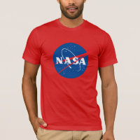 Iconic NASA Fitted Cotton T-Shirt (Comet Red)