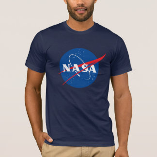 Iconic NASA Fitted Cotton T-Shirt (Night Sky Blue)